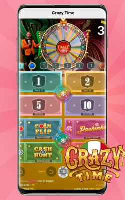 Screenshot del gioco ufficiale Crazy Time